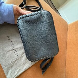 Black ALLSAINTS leather crossbody bag